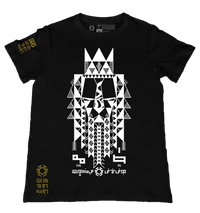 Hari Black T-Shirt from the Tribal Art Series
