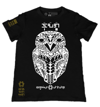 Kuwago Black T-Shirt from the Tribal Art Series