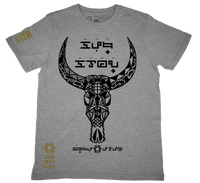 Kalabaw Grey T-Shirt from the Tribal Art Series