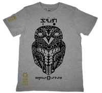 Kuwago Grey T-Shirt from the Tribal Art Series