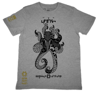 Pugita Grey T-Shirt from the Tribal Art Series