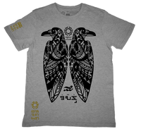 Uwak Grey T-Shirt from the Tribal Art Series
