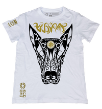 Aspin White T-Shirt from the Tribal Art Series