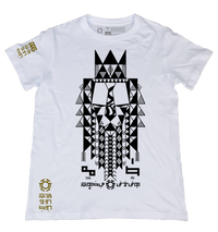 Hari White T-Shirt from the Tribal Art Series