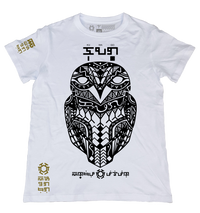 Kuwago White T-Shirt from the Tribal Art Series
