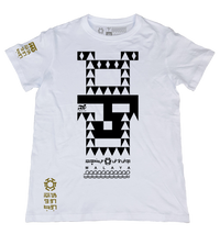 Malaya 2 White T-Shirt from the Tribal Art Series