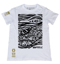 Mandaragat White T-Shirt from the Tribal Art Series