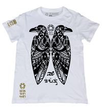 Uwak White T-Shirt from the Tribal Art Series