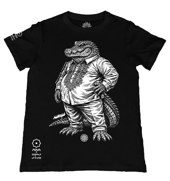 Buwaya 2 Black T-Shirt from the Editoryal Collection