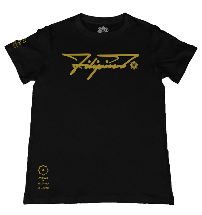 Filipino 3 Black T-Shirt from the Makabayan Series