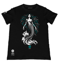 Sirena 2 Black T-Shirt from the Folklore Series