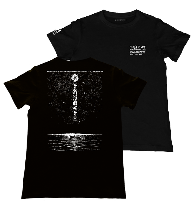 Ligaw na Tala Black T-Shirt from the Likhang Sining Series