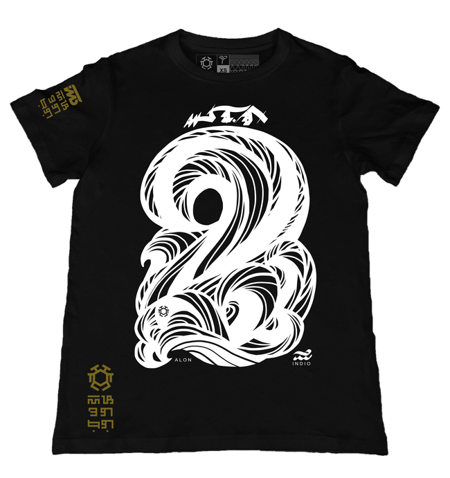 Alon Black T-Shirt from the Tribal Art Series