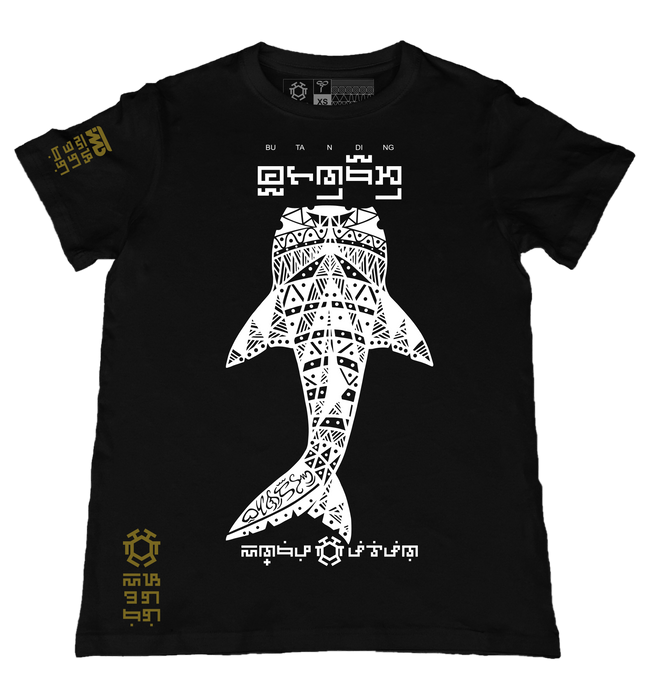 Butanding Black T-Shirt from the Tribal Art Series