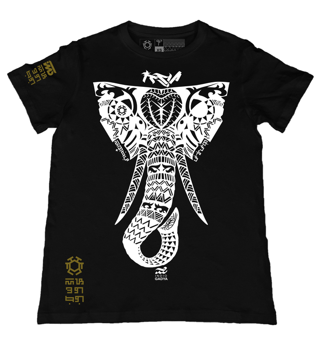 Gadya Black T-Shirt from the Tribal Art Series
