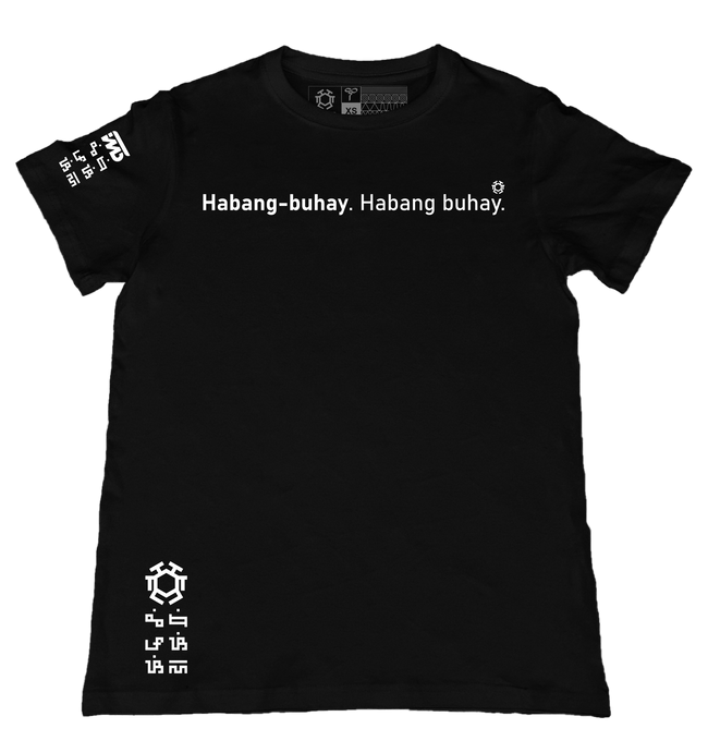 Habang-buhay Black T-Shirt from the Kataga Series