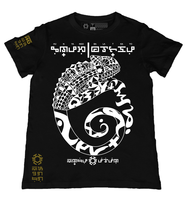 Hunyango Black T-Shirt from the Tribal Art Series