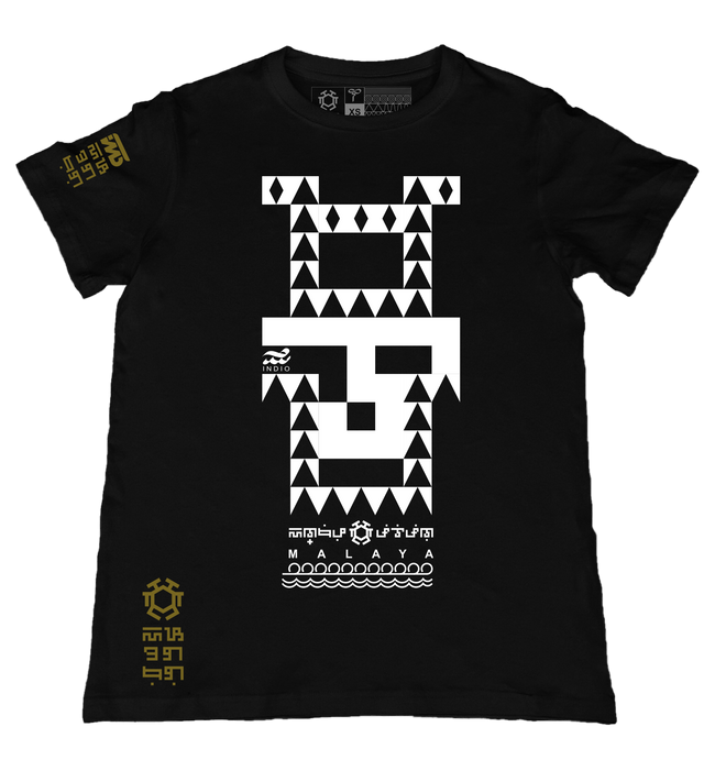 Malaya 2 Black T-Shirt from the Tribal Art Series