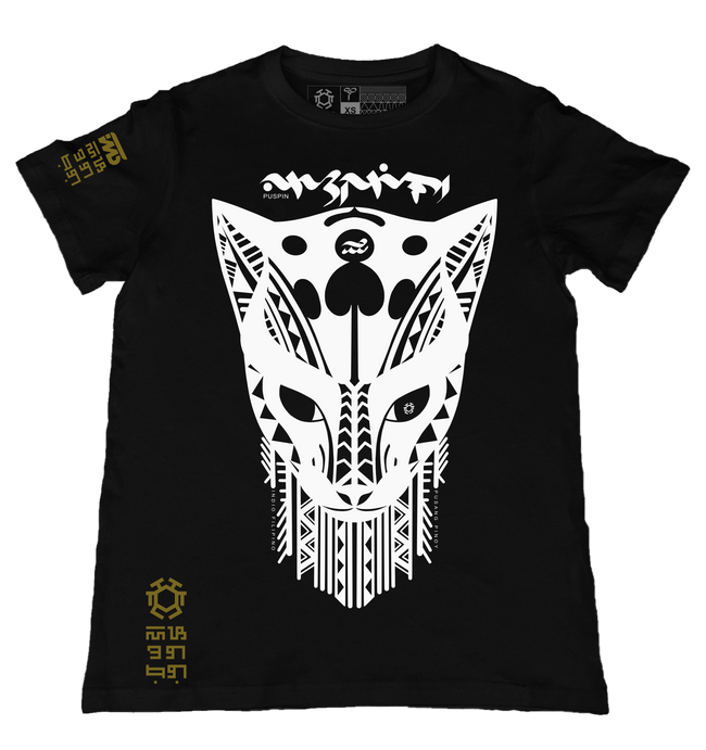 PusPin Black T-Shirt from the Tribal Art Series