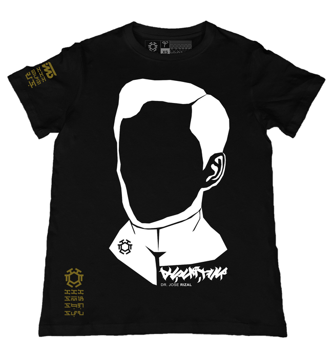 Rizal 2 Black T-Shirt from the Bayani Life Series