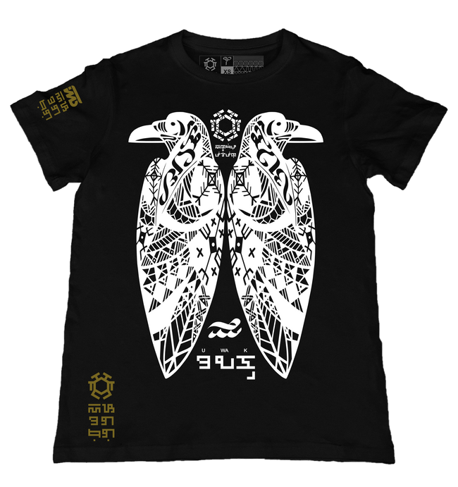 Uwak Black T-Shirt from the Tribal Art Series
